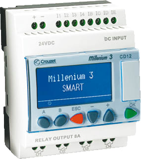 Crouzet - Millenium 3 Smart Met display Logische module M3S Cd12+D. 12/Io-R 230V