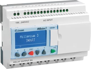 Crouzet - Millenium 3 Smart Met display Logische module M3S Cd20+D. 20/Io-R 230V