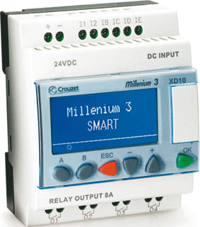 Crouzet - Millenium 3 Smart Uitbreidbaar met display Logische module M3S Xd10+D. 10/Io-R 230V
