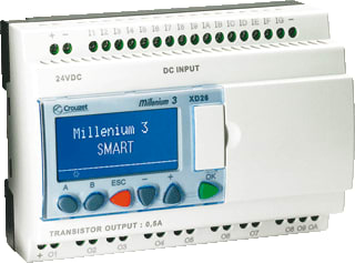 Crouzet - Millenium 3 Smart Uitbreidbaar met display Logische module M3S Xd26+D. 26/Io-R 24Vdc