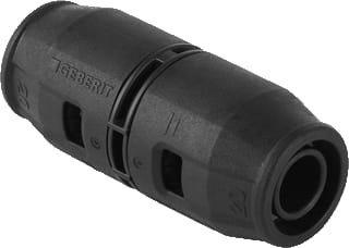 Geberit - Pushfit Fitting met 2 aansluitingen Koppeling Pvdf D20