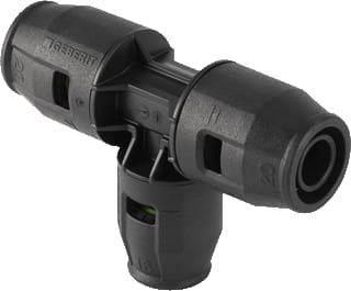 Geberit - Pushfit Fitting met 3 aansluitingen Verl Tstk 20-16-16