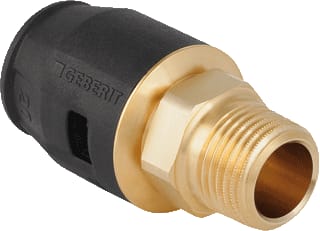 Geberit - Pushfit Fitting met 2 aansluitingen overg bu d25-r1