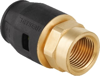Geberit - Pushfit Fitting met 2 aansluitingen overg bi d20-rp1/2