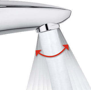 Kludi - S-pointer Eco Straalregelaar (Mousseur) Perl M24/Z