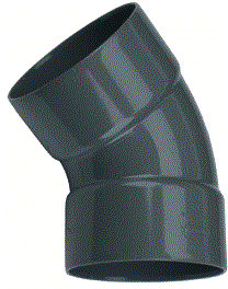 Wavin - Fitting met 2 aansluitingen Wadal Pvc L-Bocht 45 50