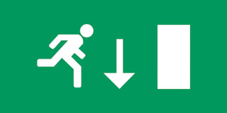 Etap - K1 Pictogram noodverlichting Pictogram K1Eg0 Folie