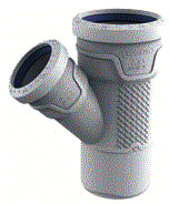 Wavin - AS+ Fitting met 3 aansluitingen T-Stuk 45 75X50 M/M/S