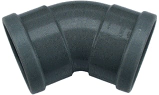 Wavin - Fitting met 2 aansluitingen Wafix Pvc M-Bocht45 110