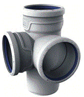 Wavin - AS+ Fitting met 3 aansluitingen T-Stuk 87 110 M/M/M/S