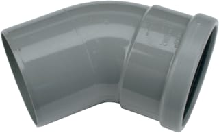 Wavin - Fitting met 2 aansluitingen Pvc Mbocht 45Gr125 Sn4 M/S