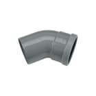 Wavin - Fitting met 2 aansluitingen Pvc Mbocht 45Gr125 Sn4 M/S