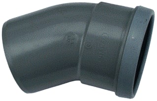 Wavin - Fitting met 2 aansluitingen Wafix Pvc M-Bocht30 110