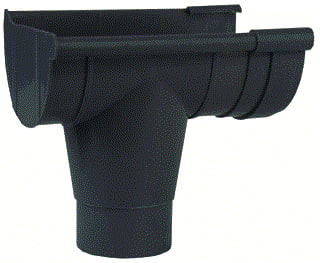 Wavin - Kopschot dakgoot Abs Mastgoot Uitloop L 5Bc