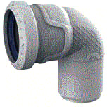 Wavin - AS+ Fitting met 2 aansluitingen Bocht 87 Lgr 50 M/S