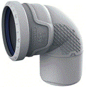 Wavin - AS+ Fitting met 2 aansluitingen Bocht 87 Lgr 75 M/S