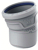 Wavin - AS+ Fitting met 2 aansluitingen Bocht 15 Lgr 110 M/S