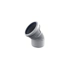 Wavin - AS+ Fitting met 2 aansluitingen Bocht 45 Lgr 110 M/S