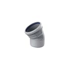 Wavin - AS+ Fitting met 2 aansluitingen Bocht 30 Lgr 125 M/S