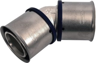 Wavin - Tigris M1 Fitting met 2 aansluitingen m1 knie 45? 50
