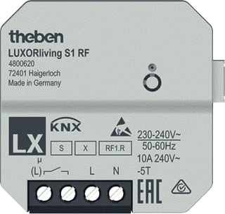 Theben - LUXORliving RF Schakelactor bussysteem sch act s1 rf