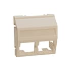Legrand - GWO-5 Inzetplaat schakelmateriaal Datakapje 2X Rj45 Fr.Grn