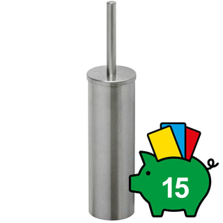 Geesa - Nemox Stainless Steel Closetborstelgarnituur Nemox Rvs Mat Wc.Borsthdr