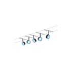 Paulmann - Laagspannings-kabelsysteem wire system bluled 5x4w b
