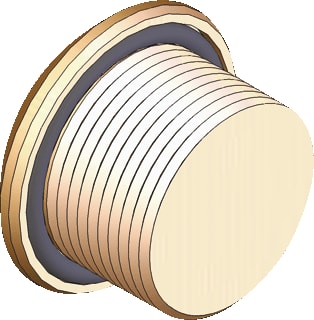 CMP - DM Met stootrand Wartel kabel-/buisinvoer Blindstop M25 767-D-M-3