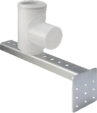 Ubbink - Rolux Flex Enkelw. rookgashulpstuk 2 aansl. Rlx Pp Mont.Steun / Beugel