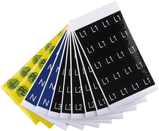 Weidmüller - Bedrukte etiketten Tekststrookblad Stickervel N Bl/W 16Mm Zk10