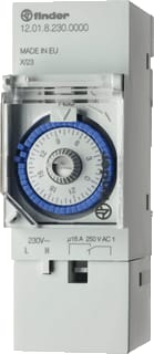 Finder - 12 Analoge schakelklok vr paneelbouw Tijdklok Ana./Dag 1Kan16A