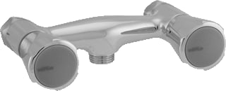 Venlo - Nimbus II Messing Eco Douchemengkraan (opbouw) Nimbii/M Dmk 120Mm
