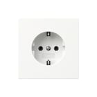 Gira - Wandcontactdoos (WCD schakelmat.) Wcd/Ra Z/Kl. F100 Z.Wit
