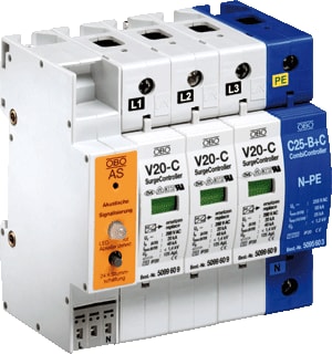 OBO - V20 280 Netoverspanningsbeveiliging Surge Ctrl V 20-C/3+Npe+As