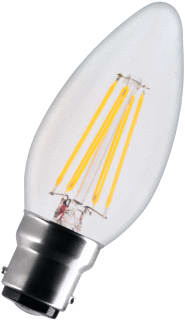 GE - LED-lamp bail led c35 fil 2.5w/827 b22d