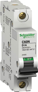 Schneider Electric Merlin Gerin - C60 N Installatieautomaat autom 10ka c60n 6a-d 1p