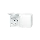 ABB Busch-Jaeger - Ocean Wandcontactdoos (WCD schakelmat.) Wcd Ra 2V 20/2Ew-54 W Oce