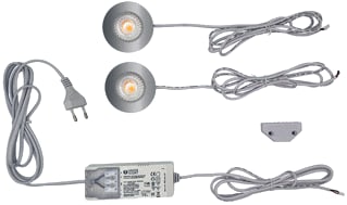 Interlight - Cabiled Downlight/spot/schijnwerper Dim 2X4W 27K Chr