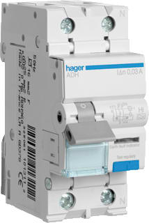 Hager - HACO High Immunity Aardlekautomaat 1P+N 10A/B Hi Adh910