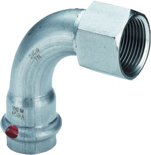Viega - Prestabo 1114.5 Fitting met 2 aansluitingen presta bocht 12 90gr 1/2 bi