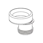 Wisa - 8B W Closetaansluitstuk Closetafvoersok Nr 8B Wit