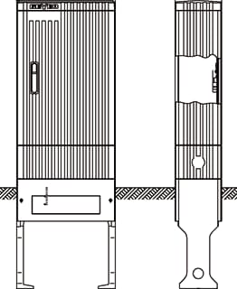 Geyer - SL Installatiekast leeg polyesterkast sl175p +mp