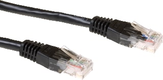 ACT - Cat6 zwart Patchkabel twisted pair Patchk Utp 6 Zw 2,0M