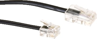 Intronics - Patchkabel telecommunicatie Telkab Rj11-Rj45 Zw 2M