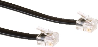 Intronics - Patchkabel telecommunicatie Telkab Rj12-Rj12 Zw 1M
