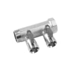 Henco - VB met geint.kogelkraan blauw CV/perslucht/tap/koelwater verdeler Ek-Verd 2Gr/Krn 3/4X2Ek B