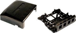 COMMSCOPE NETCONNECT - Office box Inzetplaat schakelmateriaal Opbouwdoos 4V Zwart