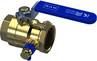 Raminex - Kogelafsluiter Kk 1.1/4” Aftapper Rvs