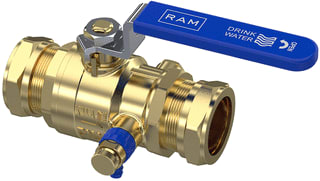 Raminex - Kogelafsluiter Kk 35X35 Knel Dn32 Aftap